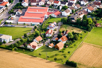 Vue aérienne de Quartier Stupferich in Karlsruhe dans le département Bade-Wurtemberg, Allemagne