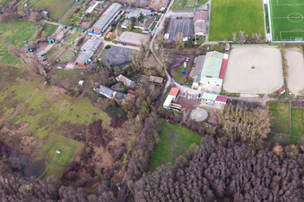 Vue oblique de Club d'équitation et de conduite eV à le quartier Billigheim in Billigheim-Ingenheim dans le département Rhénanie-Palatinat, Allemagne