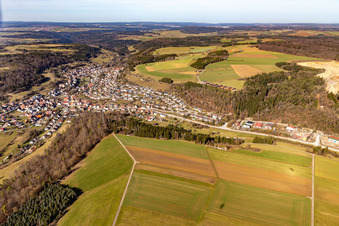 Vue aérienne de Quartier Sulz am Eck in Wildberg dans le département Bade-Wurtemberg, Allemagne