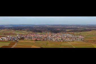 Vue aérienne de Panorama à Deckenpfronn dans le département Bade-Wurtemberg, Allemagne