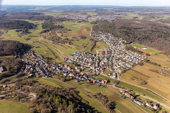 Vue oblique de Quartier Dachtel in Aidlingen dans le département Bade-Wurtemberg, Allemagne