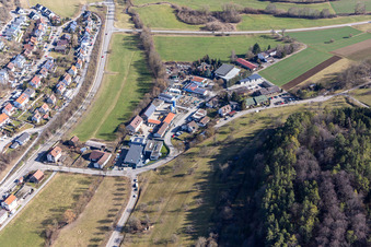 Vue aérienne de Aide à le quartier Deufringen in Aidlingen dans le département Bade-Wurtemberg, Allemagne