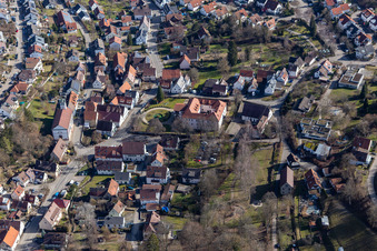 Vue aérienne de Château Dätzingen à le quartier Dätzingen in Grafenau dans le département Bade-Wurtemberg, Allemagne