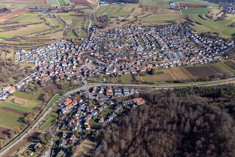 Vue aérienne de Quartier Schafhausen in Weil der Stadt dans le département Bade-Wurtemberg, Allemagne