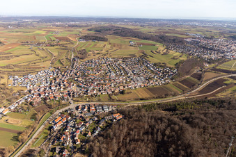 Vue oblique de Quartier Schafhausen in Weil der Stadt dans le département Bade-Wurtemberg, Allemagne
