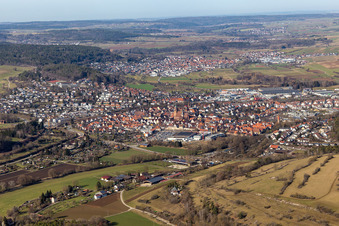 Vue aérienne de Weil der Stadt dans le département Bade-Wurtemberg, Allemagne