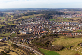 Weil der Stadt dans le département Bade-Wurtemberg, Allemagne vue d'en haut