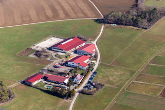 Vue aérienne de Pension pour chevaux Reiner Siegle à Weil der Stadt dans le département Bade-Wurtemberg, Allemagne