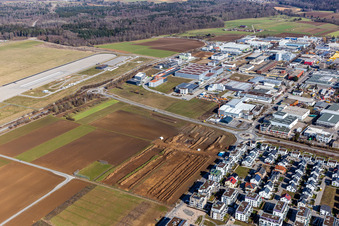 Vue aérienne de Renningen dans le département Bade-Wurtemberg, Allemagne