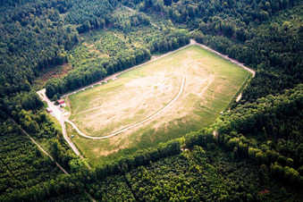 Vue aérienne de Décharge à le quartier Ittersbach in Karlsbad dans le département Bade-Wurtemberg, Allemagne