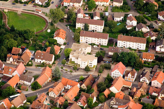 Photographie aérienne de Pharmacie Brunnen à le quartier Ittersbach in Karlsbad dans le département Bade-Wurtemberg, Allemagne