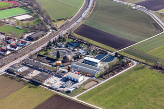 Renningen dans le département Bade-Wurtemberg, Allemagne d'en haut