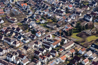 Vue aérienne de Hinterriedstr à Renningen dans le département Bade-Wurtemberg, Allemagne