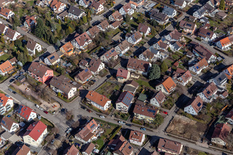 Vue aérienne de Aire de jeux de la Lehenbühlstrasse à Renningen dans le département Bade-Wurtemberg, Allemagne