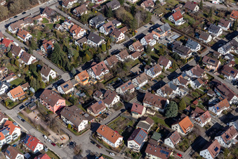 Vue aérienne de Mozartstr à Renningen dans le département Bade-Wurtemberg, Allemagne