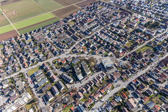 Vue aérienne de Alemannenstr à Renningen dans le département Bade-Wurtemberg, Allemagne