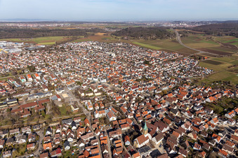 Image drone de Renningen dans le département Bade-Wurtemberg, Allemagne
