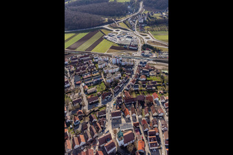 Renningen dans le département Bade-Wurtemberg, Allemagne d'un drone