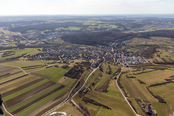Quartier Schafhausen in Weil der Stadt dans le département Bade-Wurtemberg, Allemagne d'en haut