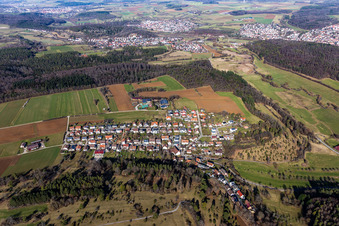 Photographie aérienne de Quartier Lehenweiler in Aidlingen dans le département Bade-Wurtemberg, Allemagne