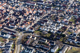 Vue aérienne de Nouvelle rue à Gärtringen dans le département Bade-Wurtemberg, Allemagne