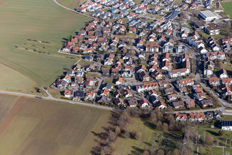 Vue aérienne de Quartier des poètes à Gärtringen dans le département Bade-Wurtemberg, Allemagne
