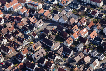 Vue aérienne de Marché à Gärtringen dans le département Bade-Wurtemberg, Allemagne