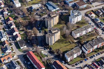 Vue aérienne de Schönbuchstr à Gärtringen dans le département Bade-Wurtemberg, Allemagne