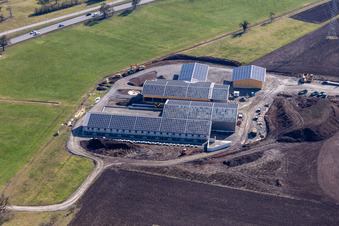 Vue aérienne de Services publics municipaux à Herrenberg dans le département Bade-Wurtemberg, Allemagne