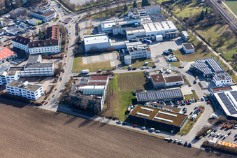 Vue aérienne de Société d'ingénierie pour les services du bâtiment Wetzstein à Herrenberg dans le département Bade-Wurtemberg, Allemagne