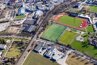 Vue aérienne de VfL Herrenberg eV à Herrenberg dans le département Bade-Wurtemberg, Allemagne