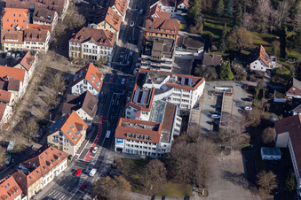Vue aérienne de Banque populaire Herrenberg-Nagold à Herrenberg dans le département Bade-Wurtemberg, Allemagne