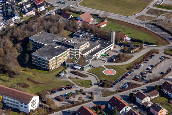 Vue aérienne de Hôpital à Herrenberg dans le département Bade-Wurtemberg, Allemagne