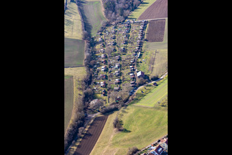 Vue aérienne de Jardins de Seere à Herrenberg dans le département Bade-Wurtemberg, Allemagne