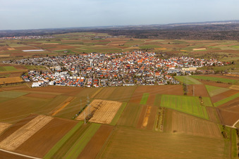 Vue aérienne de Du sud-ouest à le quartier Oberjesingen in Herrenberg dans le département Bade-Wurtemberg, Allemagne