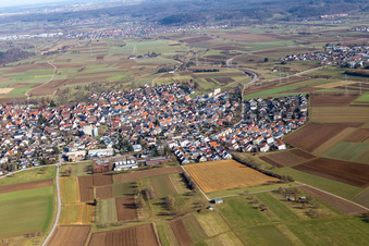 Vue aérienne de Quartier Oberjesingen in Herrenberg dans le département Bade-Wurtemberg, Allemagne