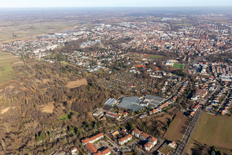Vue aérienne de Horticulture Gerlach à Landau in der Pfalz dans le département Rhénanie-Palatinat, Allemagne