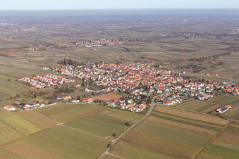 Quartier Nußdorf in Landau in der Pfalz dans le département Rhénanie-Palatinat, Allemagne du point de vue du drone