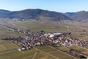 Böchingen dans le département Rhénanie-Palatinat, Allemagne d'en haut