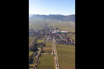 Böchingen dans le département Rhénanie-Palatinat, Allemagne vue d'en haut