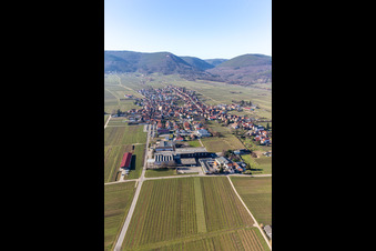 Vue aérienne de Rhodt unter Rietburg dans le département Rhénanie-Palatinat, Allemagne