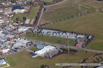 Vue aérienne de Pâturage nocturne à Neustadt an der Weinstraße dans le département Rhénanie-Palatinat, Allemagne