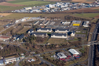 Vue aérienne de Ancienne caserne à Schwetzingen dans le département Bade-Wurtemberg, Allemagne