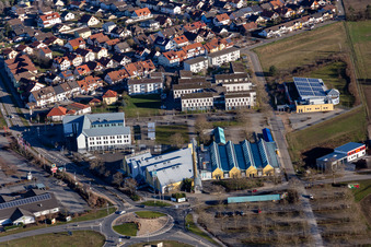 Vue aérienne de Harres Events GmbH à le quartier Rot in St. Leon-Rot dans le département Bade-Wurtemberg, Allemagne