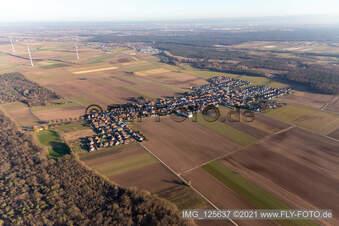 Vue aérienne de Quartier Hayna in Herxheim bei Landau dans le département Rhénanie-Palatinat, Allemagne