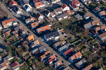 Vue oblique de Kandel dans le département Rhénanie-Palatinat, Allemagne