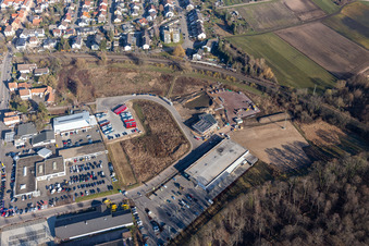Kandel dans le département Rhénanie-Palatinat, Allemagne hors des airs