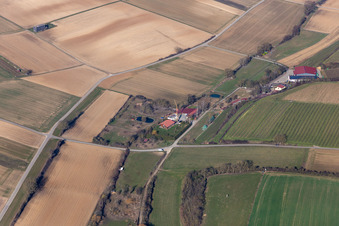 Vue aérienne de Ranch Herxheim à Herxheim bei Landau dans le département Rhénanie-Palatinat, Allemagne