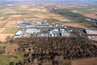 Photographie aérienne de Parc industriel Ouest II (Palatinat) à Herxheim bei Landau dans le département Rhénanie-Palatinat, Allemagne