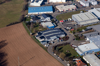 Vue aérienne de Zone industrielle Große Ahlmühle, X2E System Engineering à Rohrbach dans le département Rhénanie-Palatinat, Allemagne